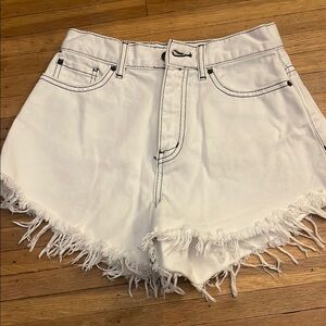 Urban outfitters Pitched waist cut off denim shorts. NWOT size 26
